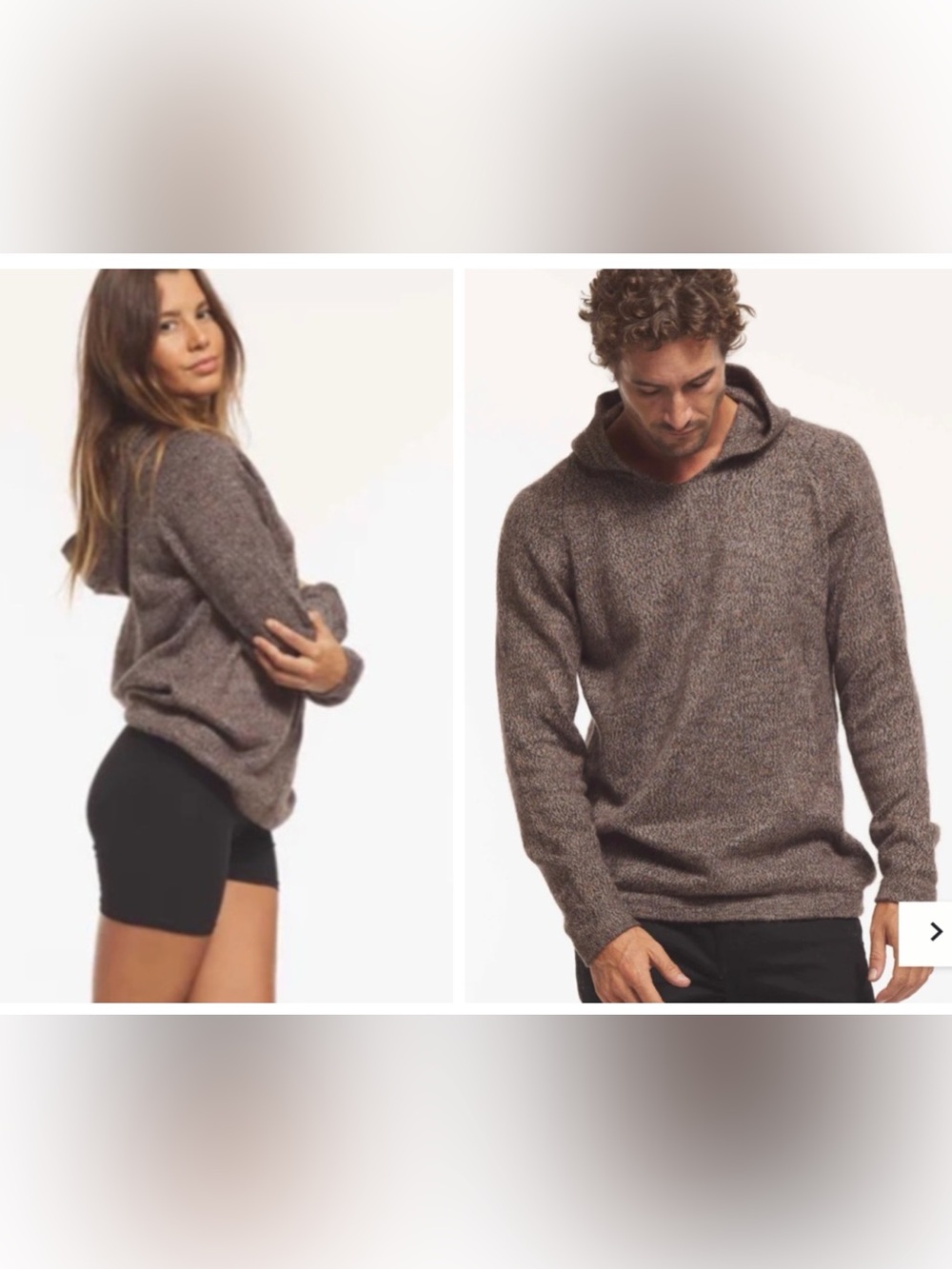 Paka The Vida alpaca and wool blend hooded sweater Unisex Size Large Brown